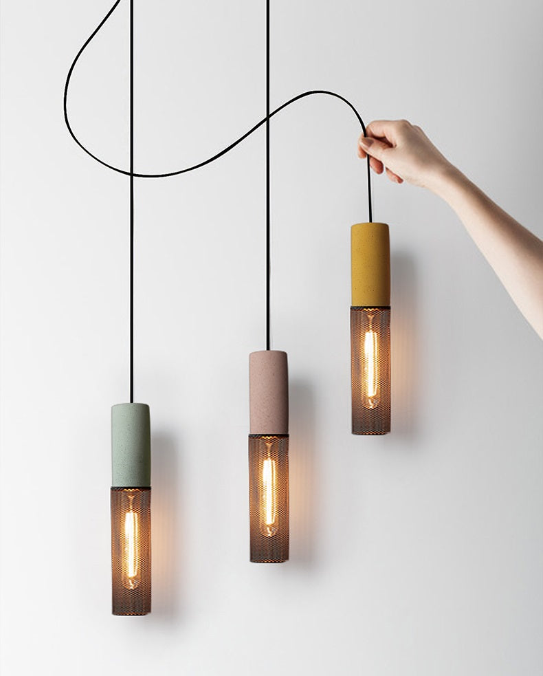 Cement hanglamp - 104CM