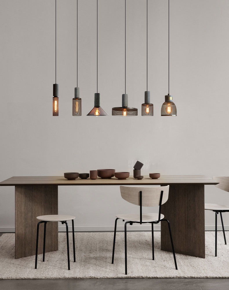 Cement hanglamp - 104CM