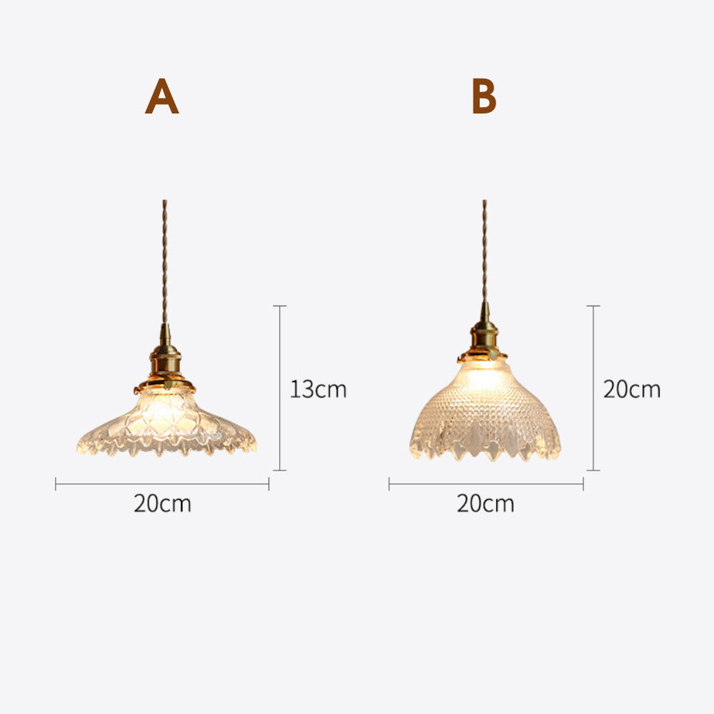 Helder glazen hanglamp - 205GPL