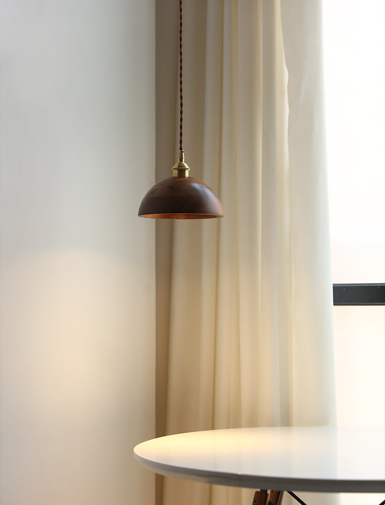 Walnoothouten hanglamp - 103WPL