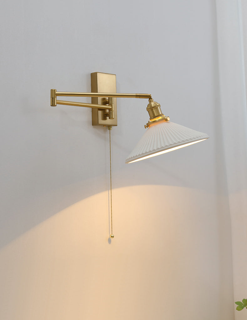 Keramische zwenkarmwandlamp - 206SAL