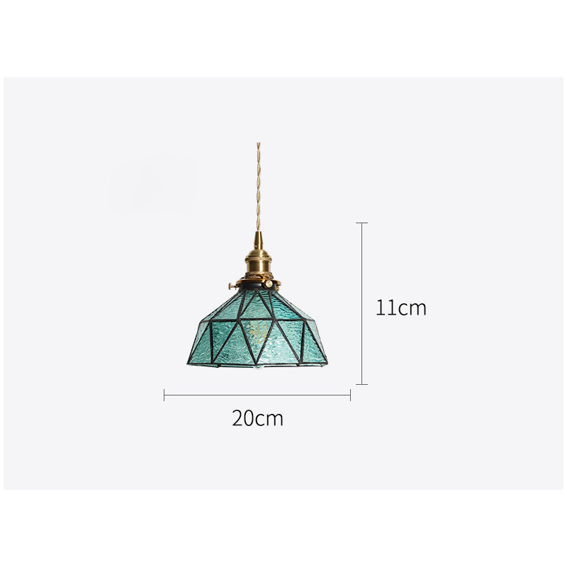 Hanglamp van kunst-gebrandschilderd glas - 209GPL