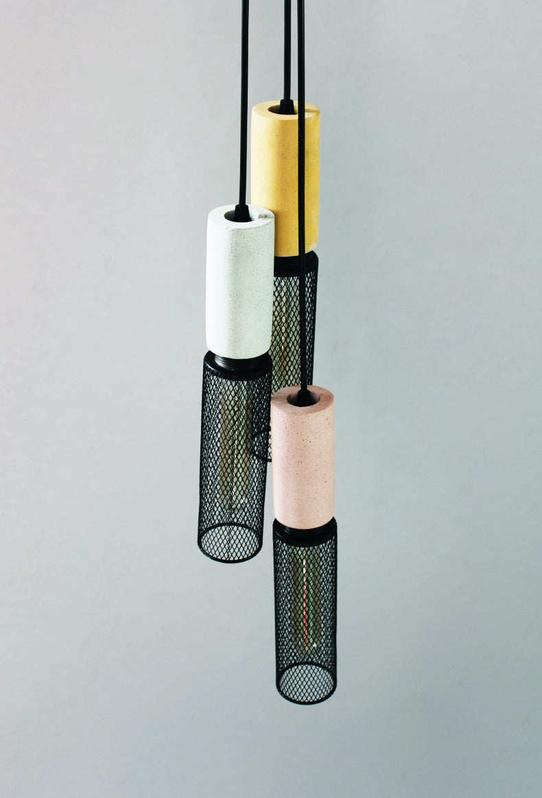 Cement hanglamp - 104CM
