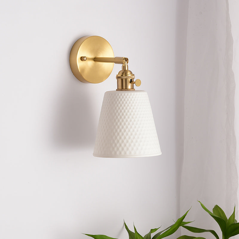 Witte keramische wandlamp - 211ST