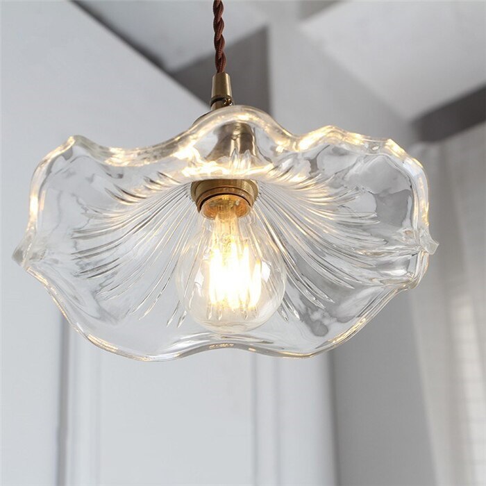 Glazen hanglamp bloem - 224GPL