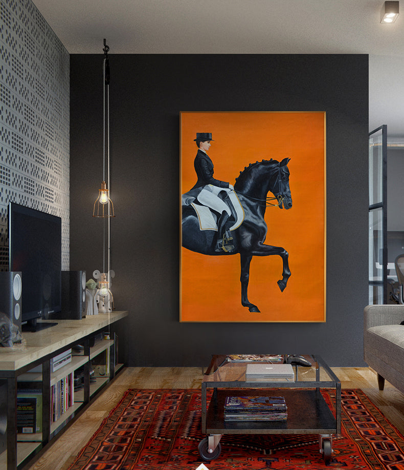 Hermes Jokey stijl kunst aan de muur