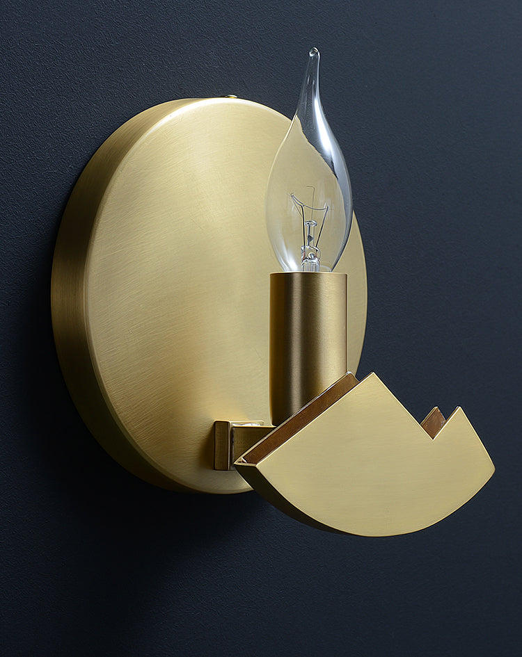 Marmeren albasten messing wandlamp - 201MWL