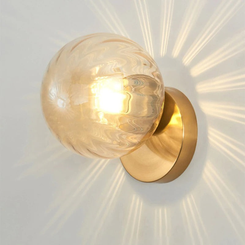 Verzonken glazen wandlamp - 204GWL