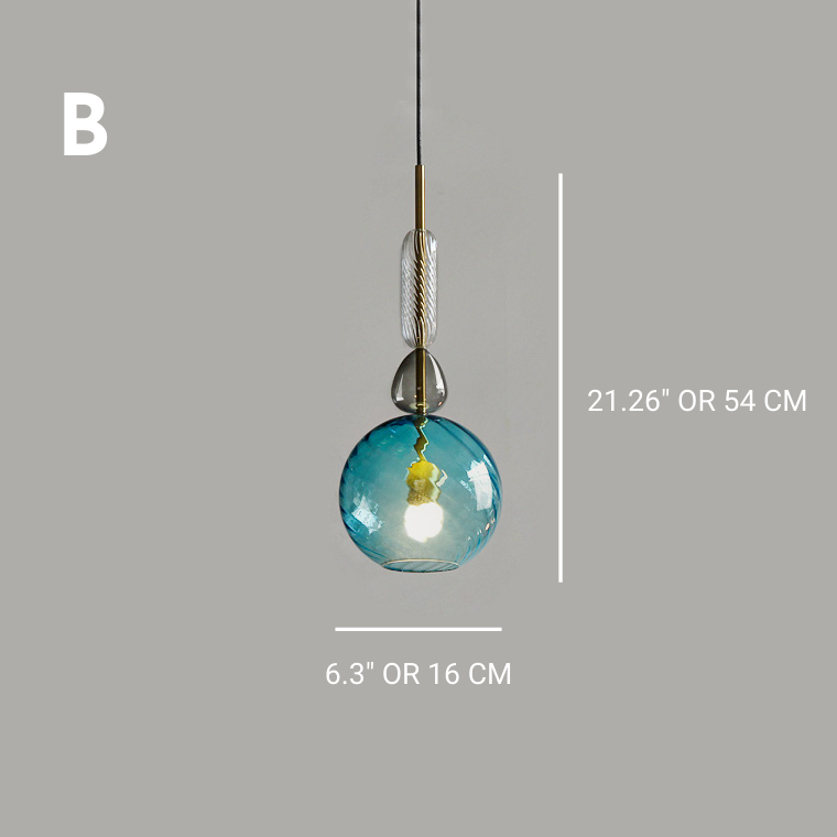 Glazen hanglamp - 218GPL