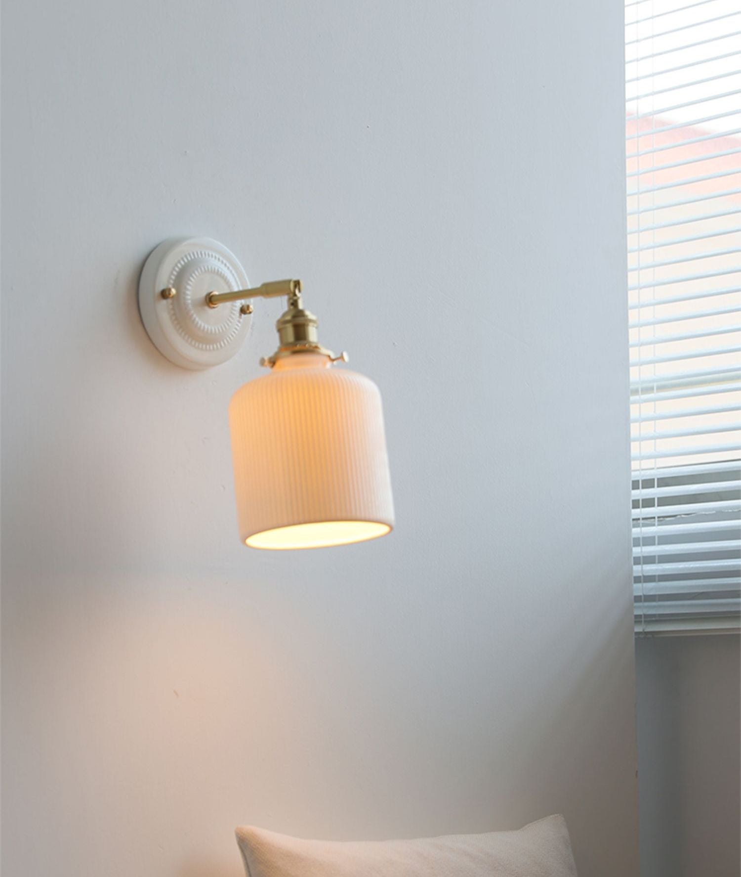 Wandkandelaar van keramisch glas - 113CWP