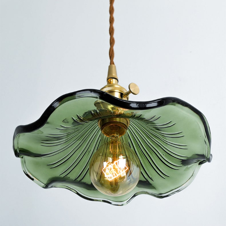 Glazen hanglamp bloem - 224GPL