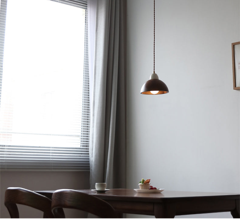 Walnoothouten hanglamp - 105WPL