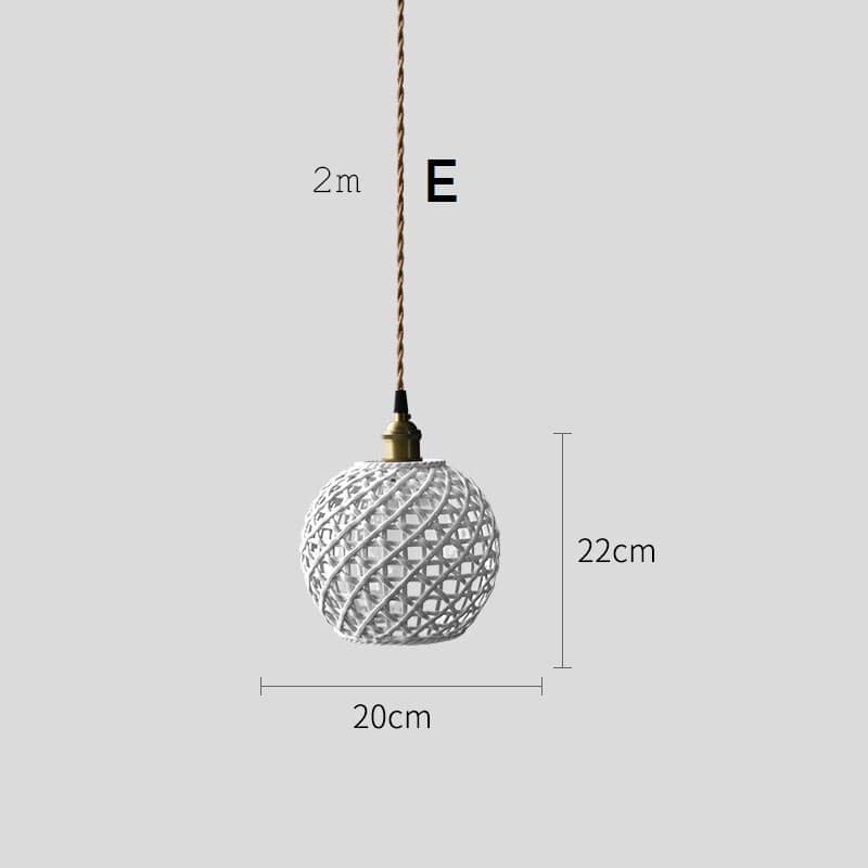 Hanglamp van gevlochten keramiek - 202CPL