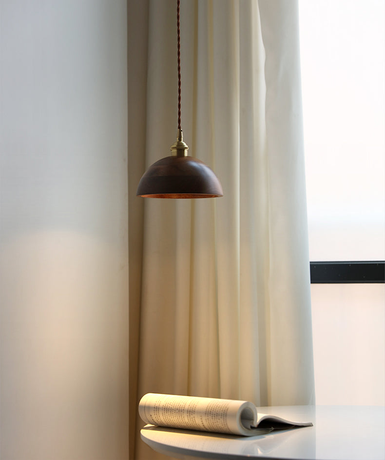 Walnoothouten hanglamp - 103WPL
