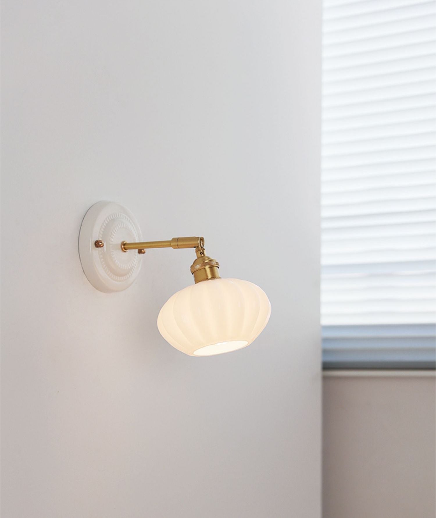 Wandkandelaar van keramisch glas - 109CWP