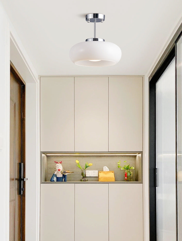 Amberkleurige retro glazen hanglamp - 231GPL