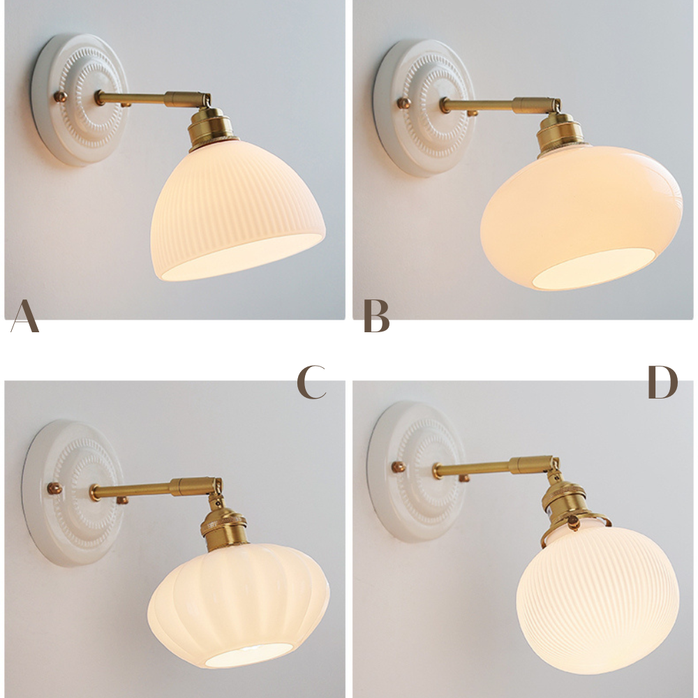 Wandkandelaar van keramisch glas - 109CWP