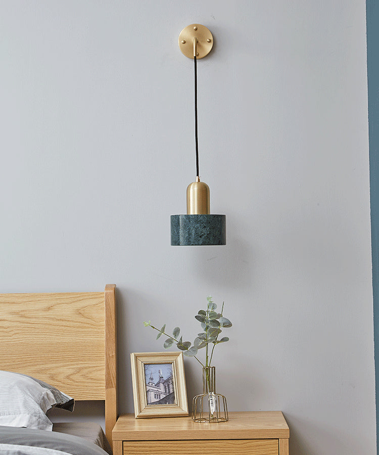 Marmeren Messing Wandlamp - 205MWL