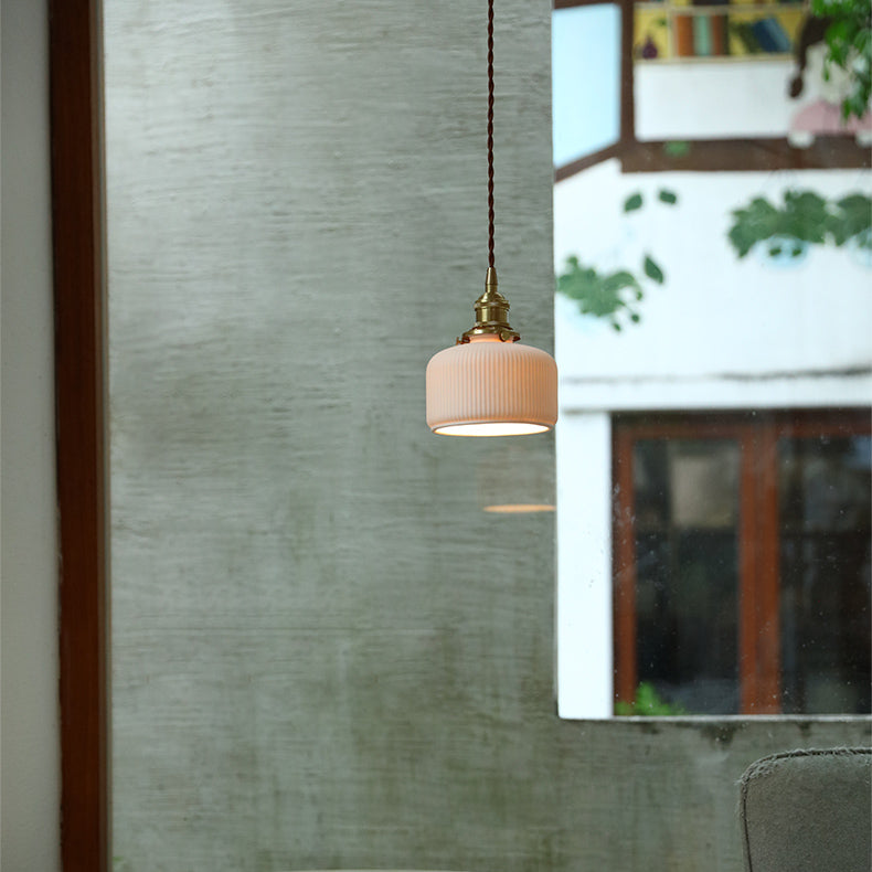 Keramiek Messing Hanglamp - 109PL