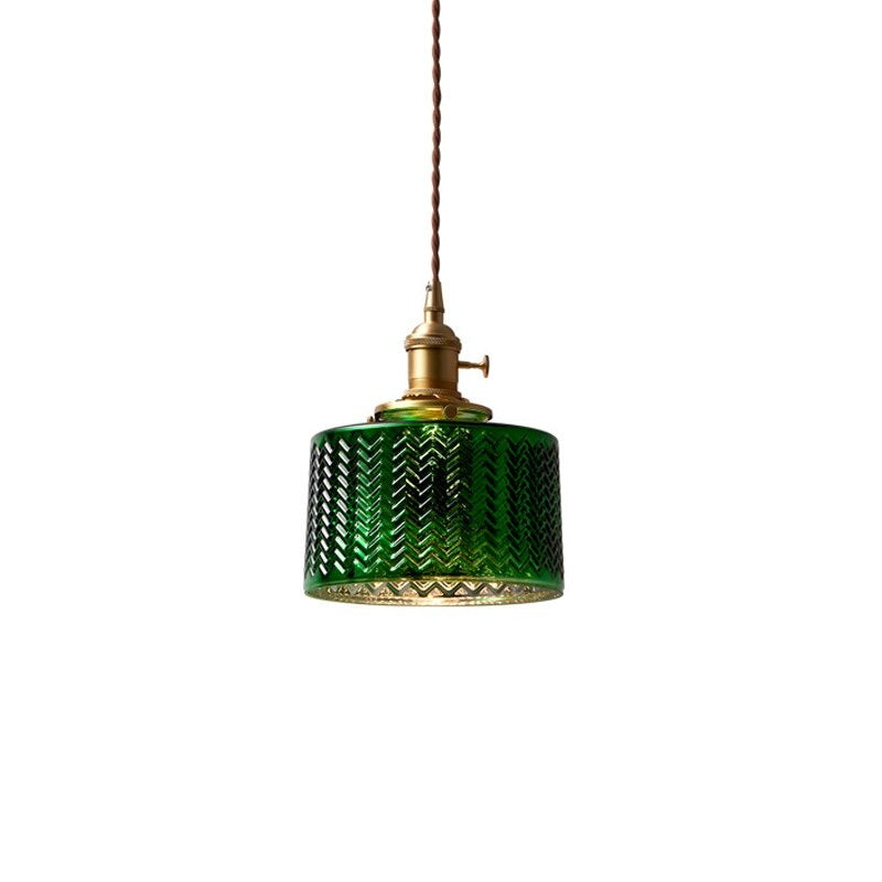 Groen glazen hanglamp - 203GPL