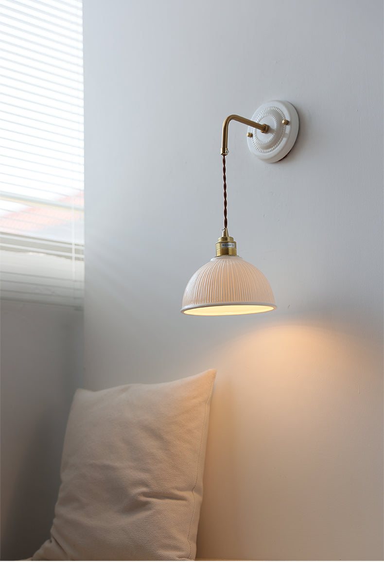 Keramische Dome Shade Wandlamp - 107CWP
