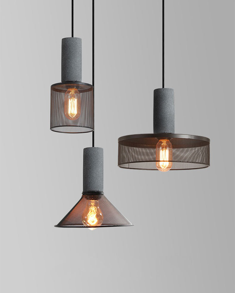Cement hanglamp - 104CM