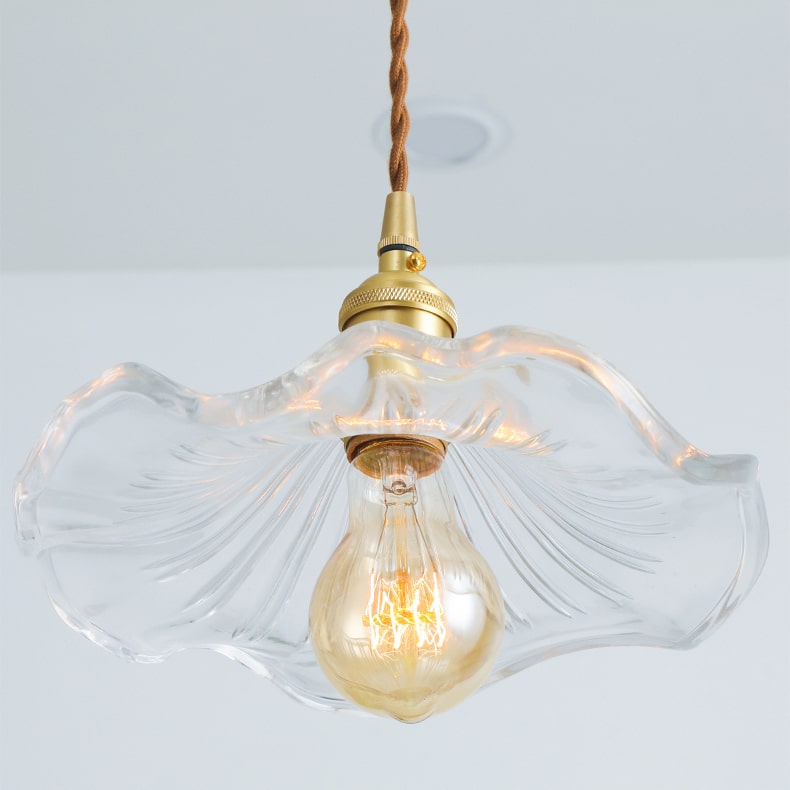 Glazen hanglamp bloem - 224GPL