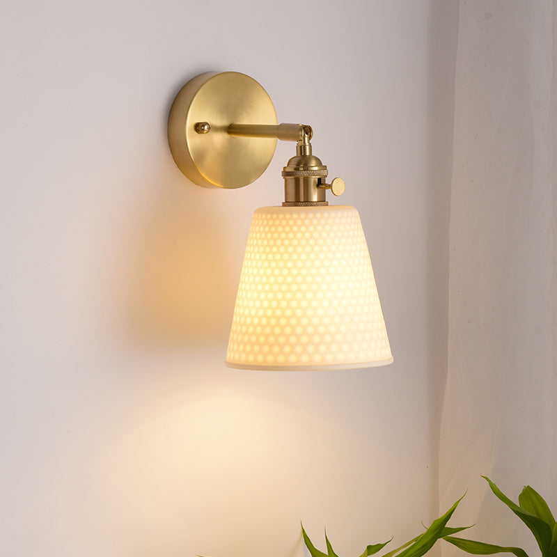 Witte keramische wandlamp - 211ST