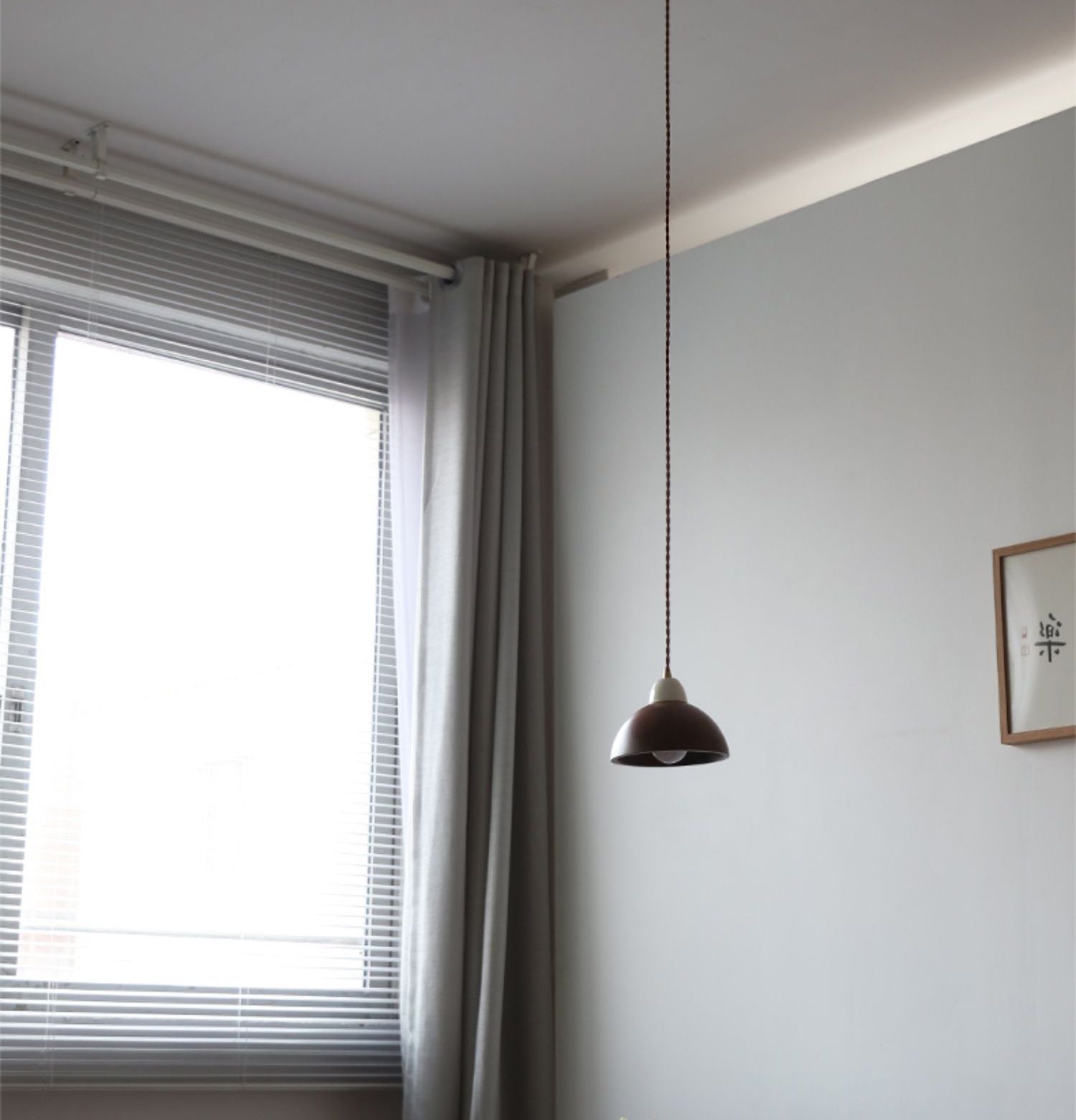 Walnoothouten hanglamp - 105WPL