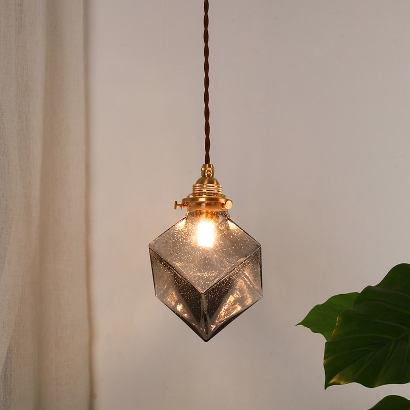 Hanglamp van donker glas - 225GPL