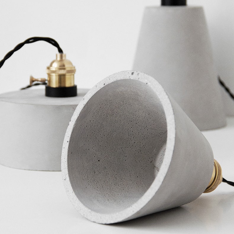 Grijze Cement Hanglamp - 109CM