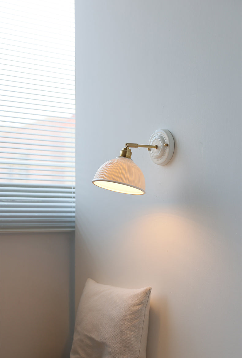 Keramische Dome Shade Wandlamp - 107CWP