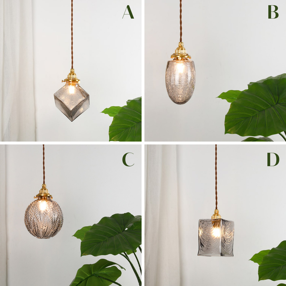 Hanglamp van donker glas - 225GPL
