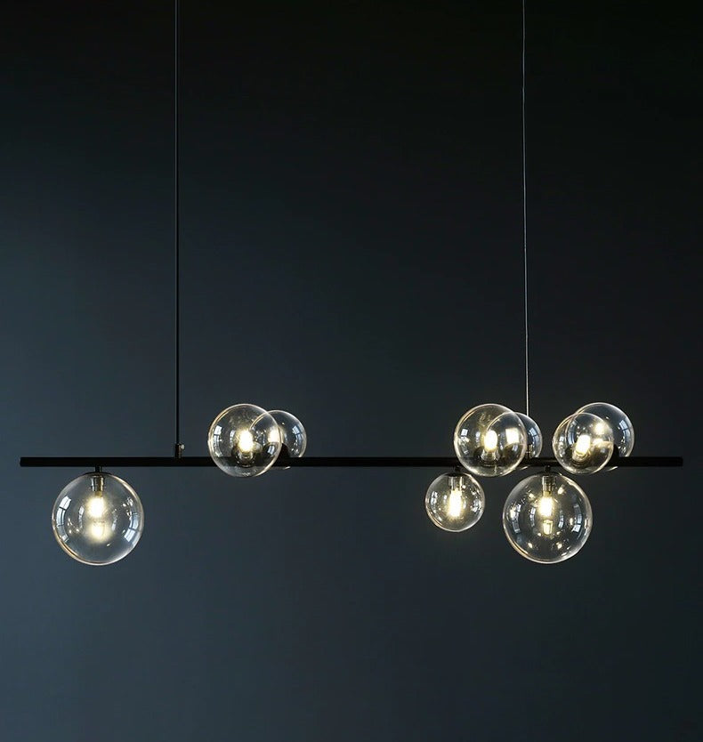 Moderne kroonluchter met heldere wereldbol - 1LCH2