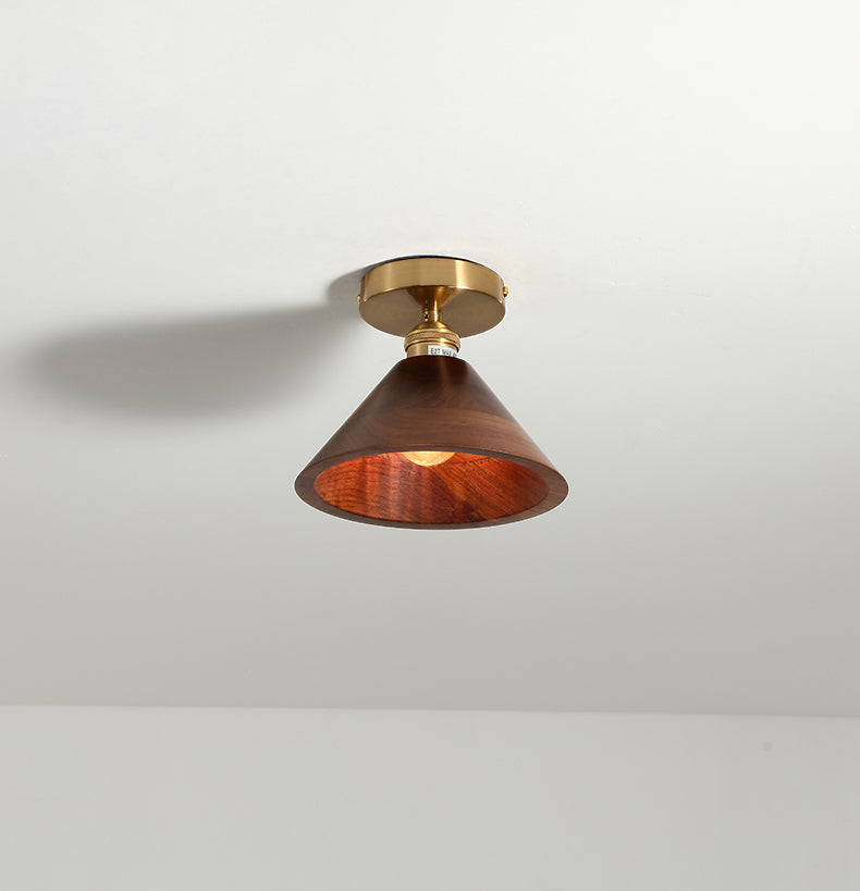 Houten plafondinbouwlamp - 101WFL