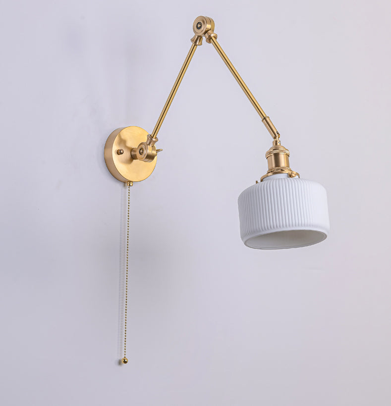 Witte keramische wandlamp - 213ST