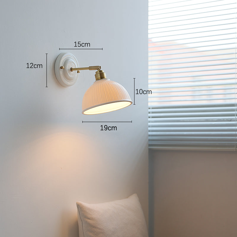 Keramische Dome Shade Wandlamp - 107CWP