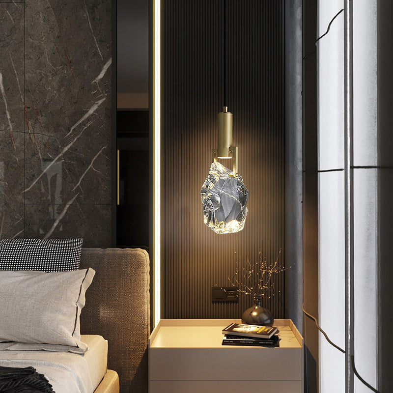 Sfeervolle messing kristallen hanglamp - 101CL