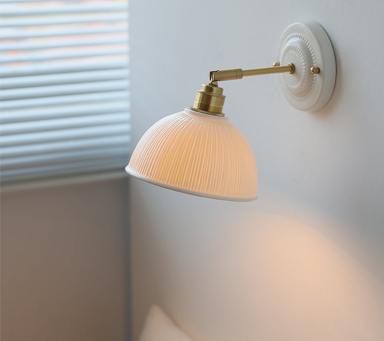 Keramische Dome Shade Wandlamp - 107CWP