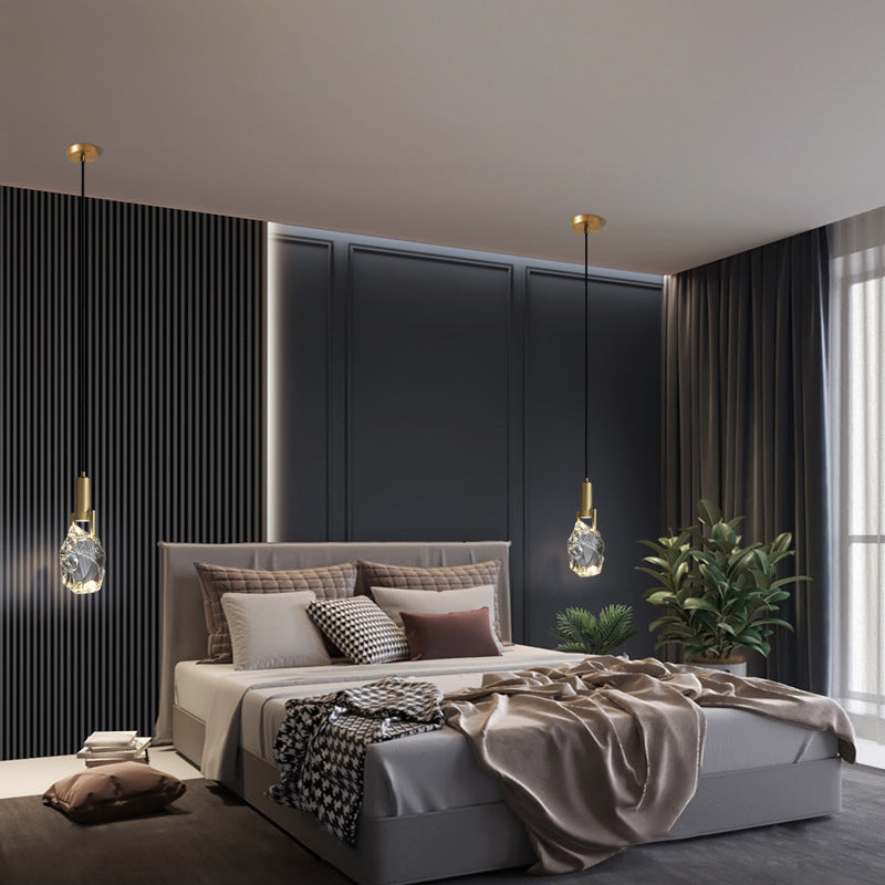 Sfeervolle messing kristallen hanglamp - 101CL