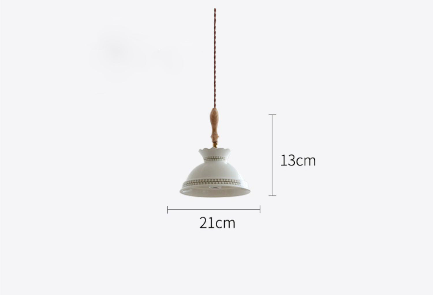 Keramiek Messing Hanglamp - 106PL