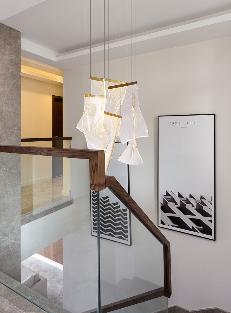 Wuivende blad postmoderne LED-kroonluchter - 1CH9