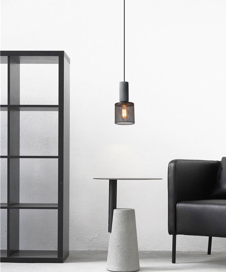 Cement hanglamp - 104CM
