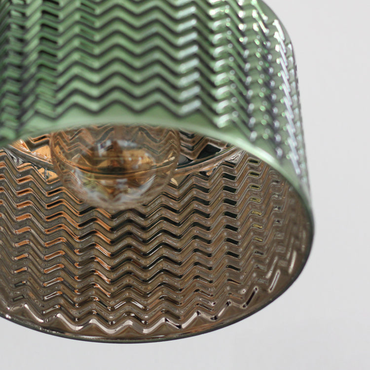 Groen glazen messing wandlamp - 232GBWL