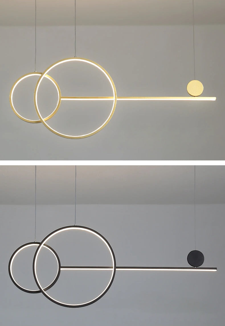 Moderne kroonluchter met LED-ring - 1LCH3
