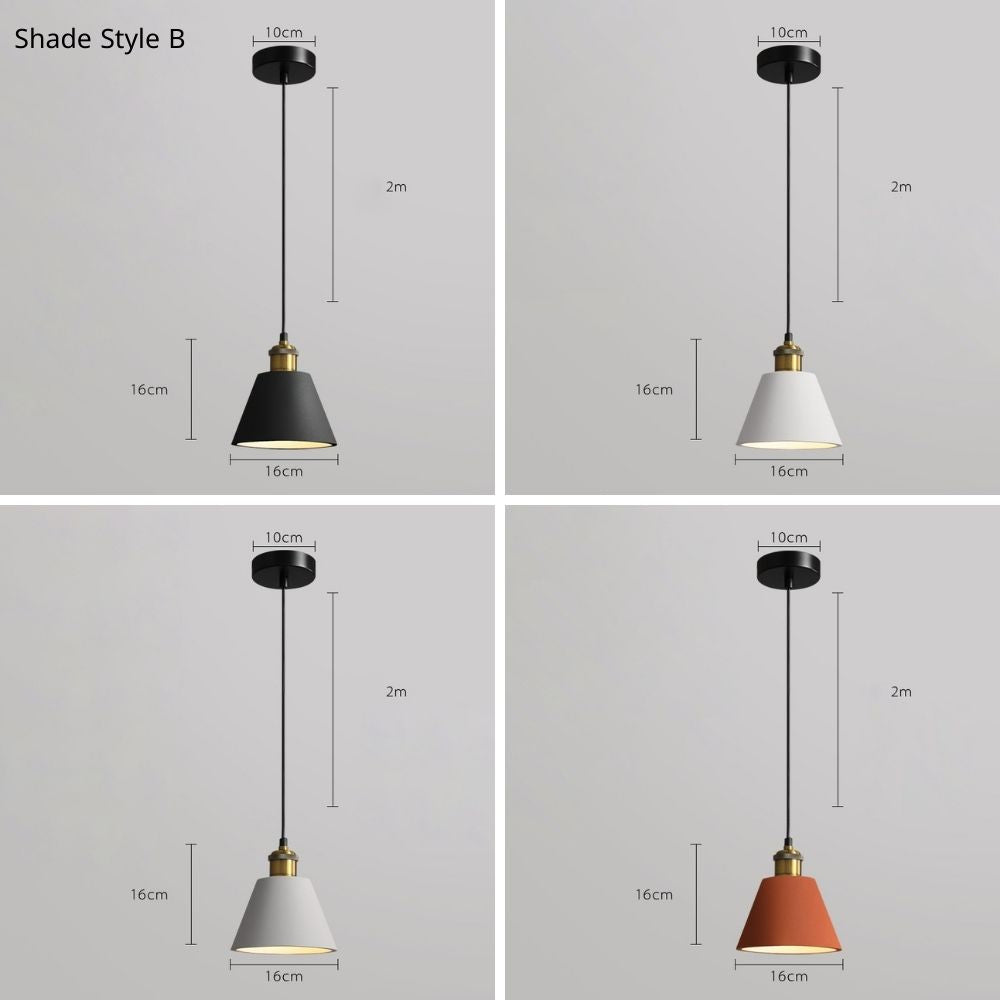Cement hanglamp - 103CM