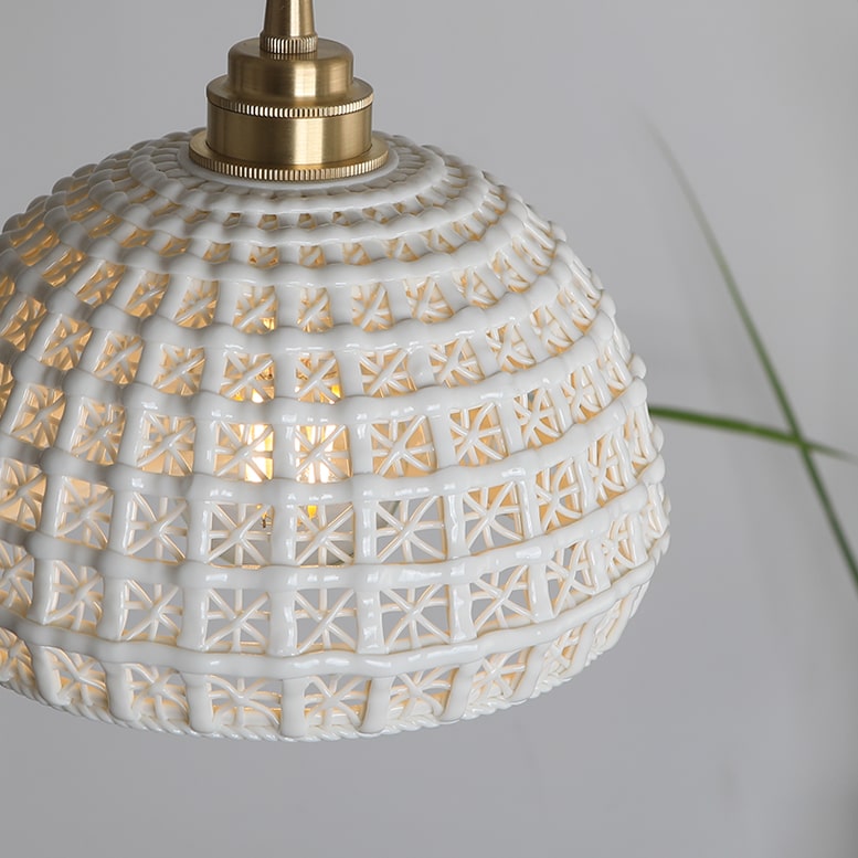 Hanglamp van gevlochten keramiek - 205CPL