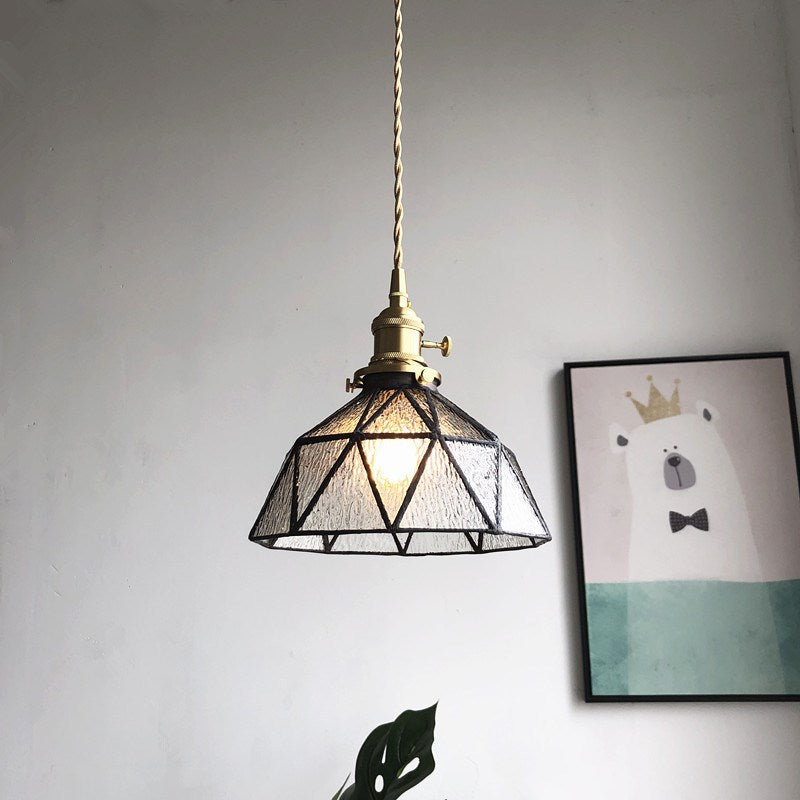Tiffany hanglamp van gebrandschilderd glas - 221GPL