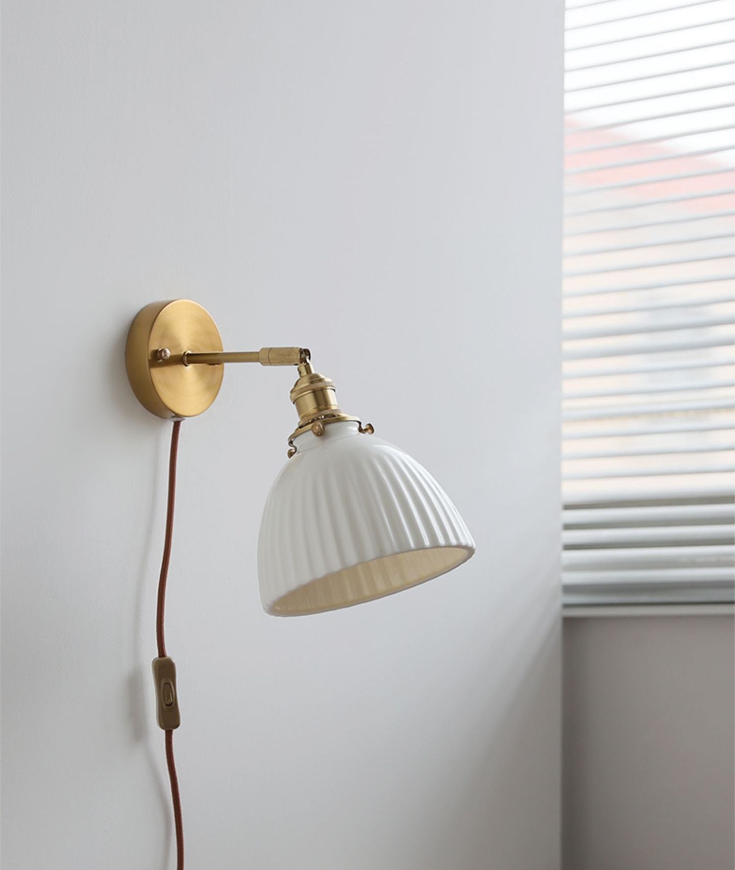 Keramisch glazen plug-in wandkandelaarlicht - 226GBWL