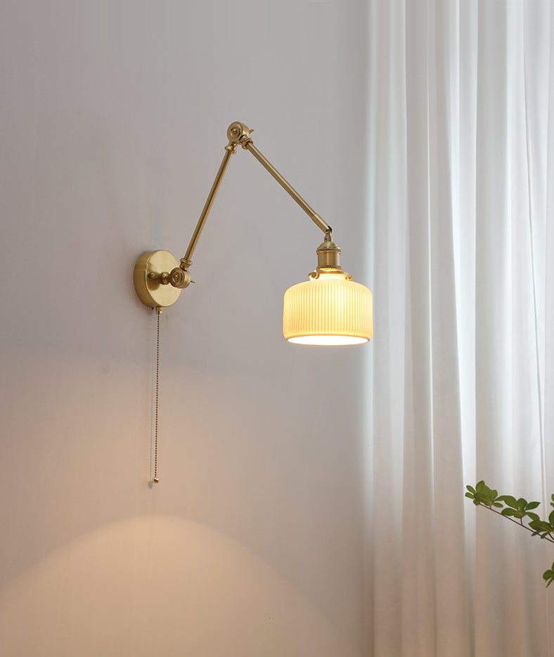 Witte keramische wandlamp - 206ST